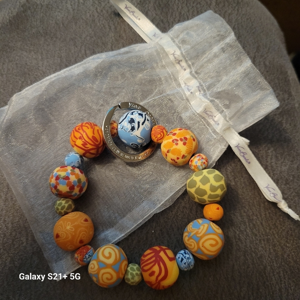 New Viva Handmade Beads key ring